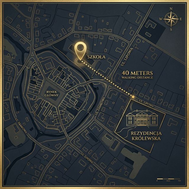 Mapa lokalizacji — 40m do szkoły